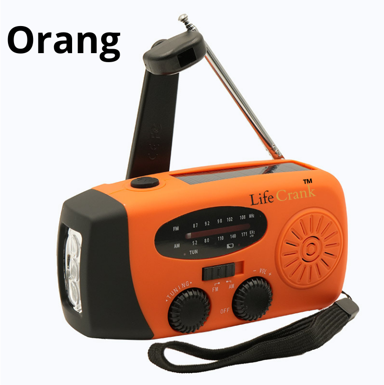 Radio Solar Radio LED Flashlight Weather USB Charging Emergency Radio Waterproof