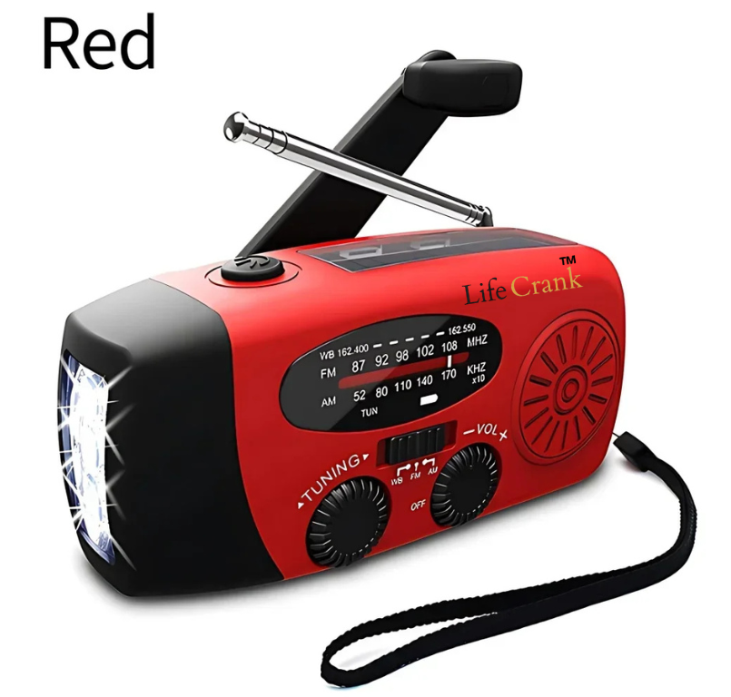 Radio Solar Radio LED Flashlight Weather USB Charging Emergency Radio Waterproof